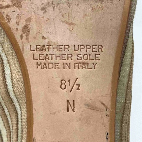 D'Rossana Charna Classic Pumps Beige Leather 8.5 N - Picture 7 of 8